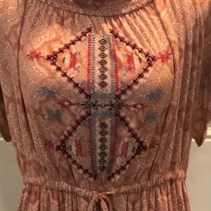 Artesia Boho Embroidered Loose Long Dress
